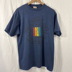 EMI Winter Park SKI Blue Cotton Shirt Mens Sz L Streetwear Outdoor Gorpcore 90s